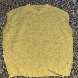 Missguided Yellow Crewneck Sweater Classic Knit Design